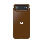 Brown — Slim Matte Protective Phone Case (Compatible with iPhone only)