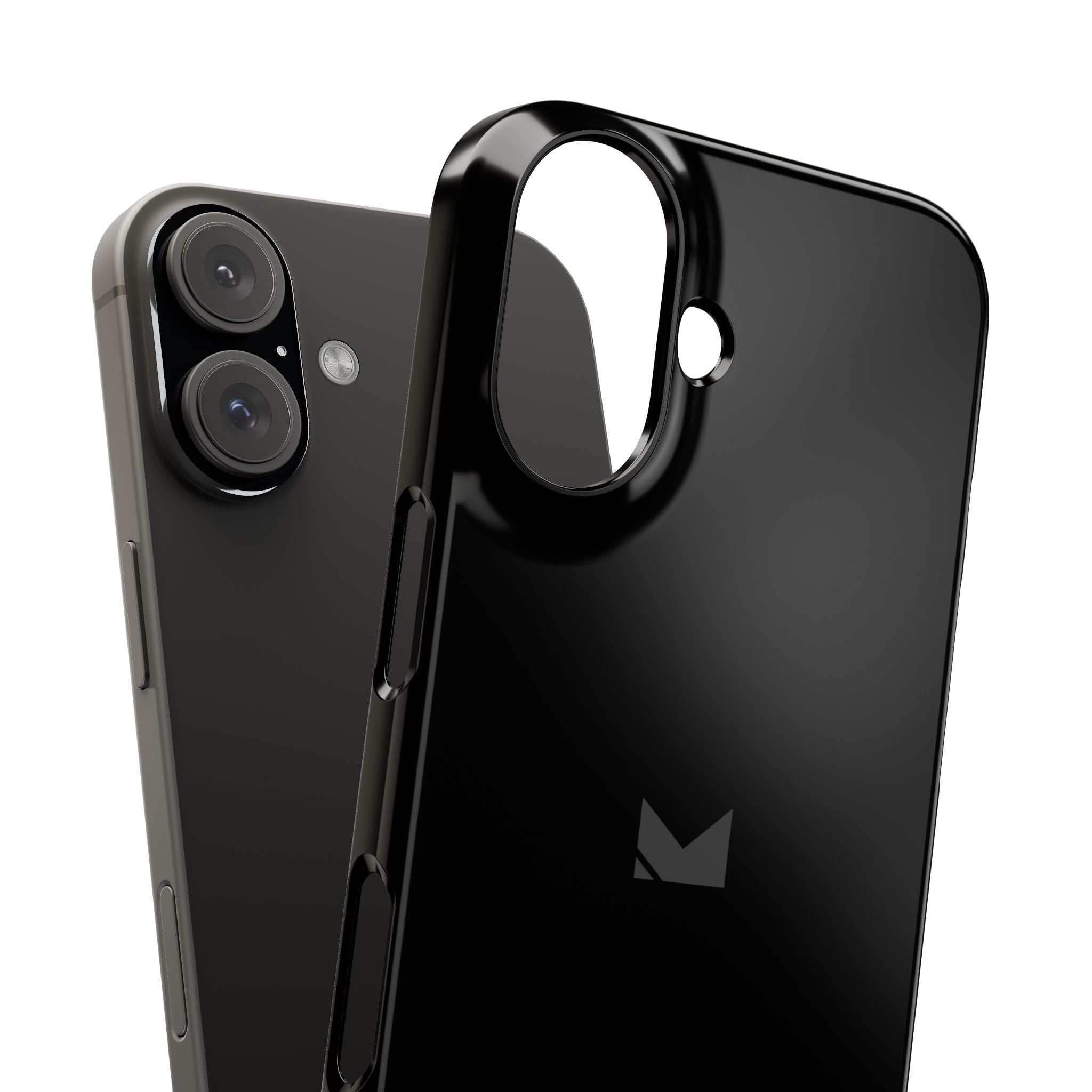 Black — Slim Matte Protective Phone Case (Compatible with iPhone only)