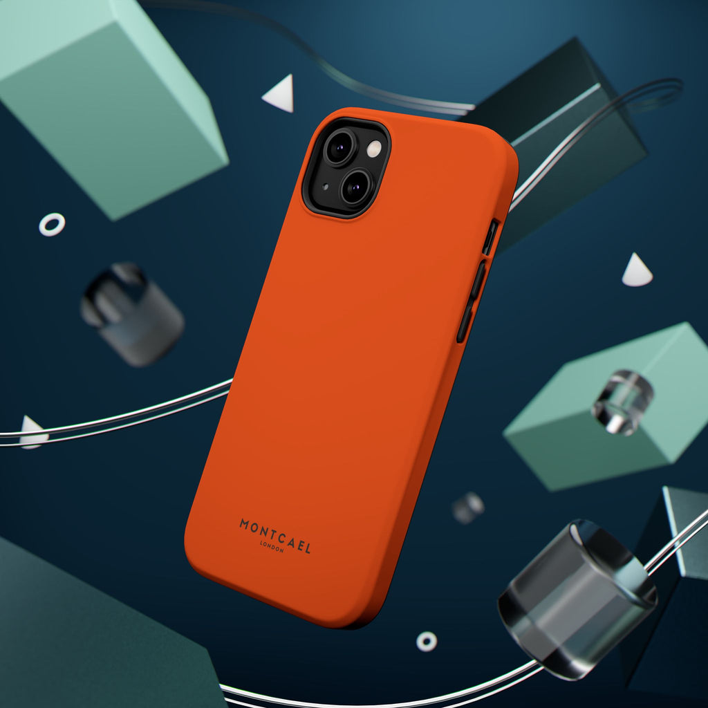 Orange — Magnetic Impact-Resistant Phone Case — Slim Shockproof MagSafe-Compatible (Compatible with iPhone and Samsung only)