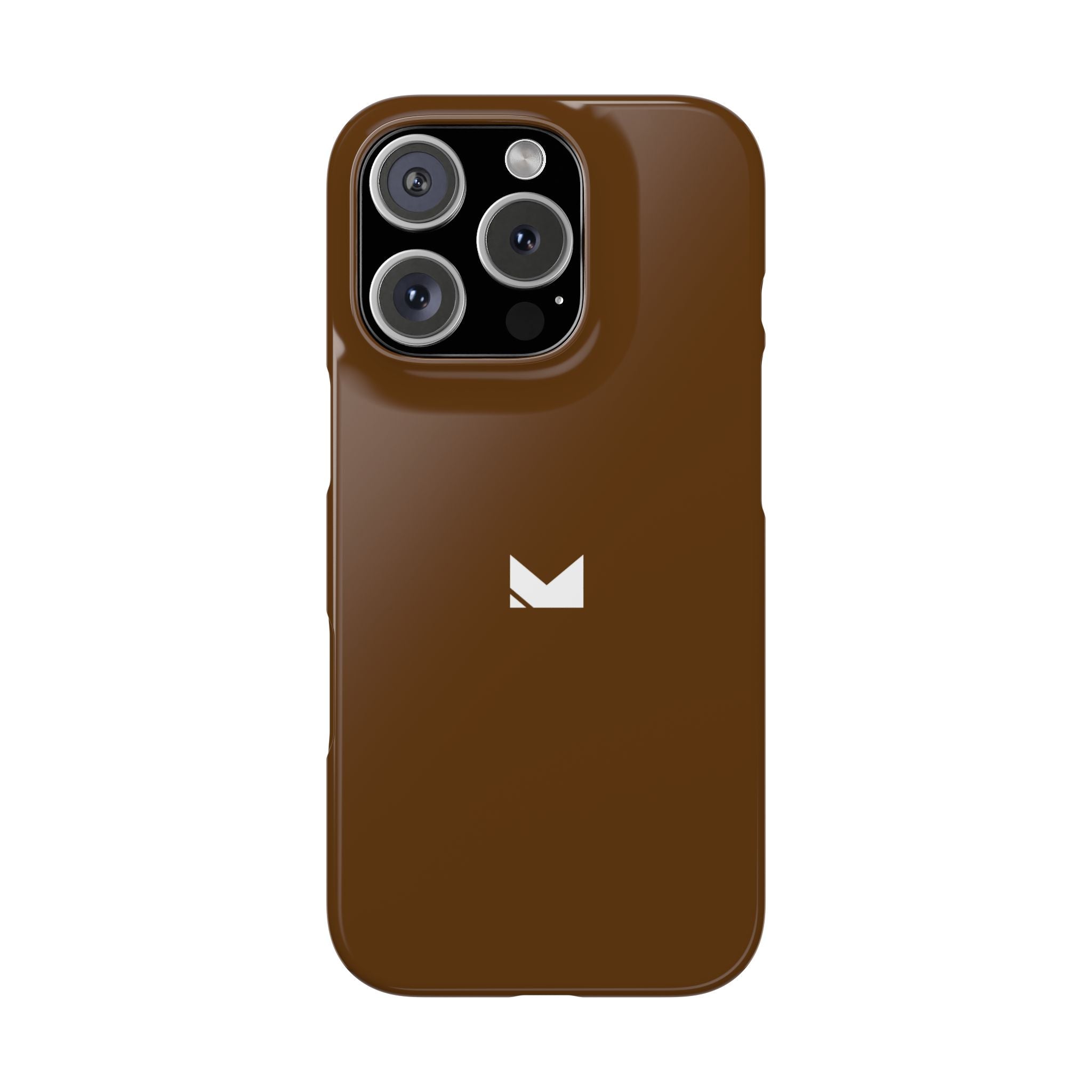 Brown — Slim Matte Protective Phone Case (Compatible with iPhone only)