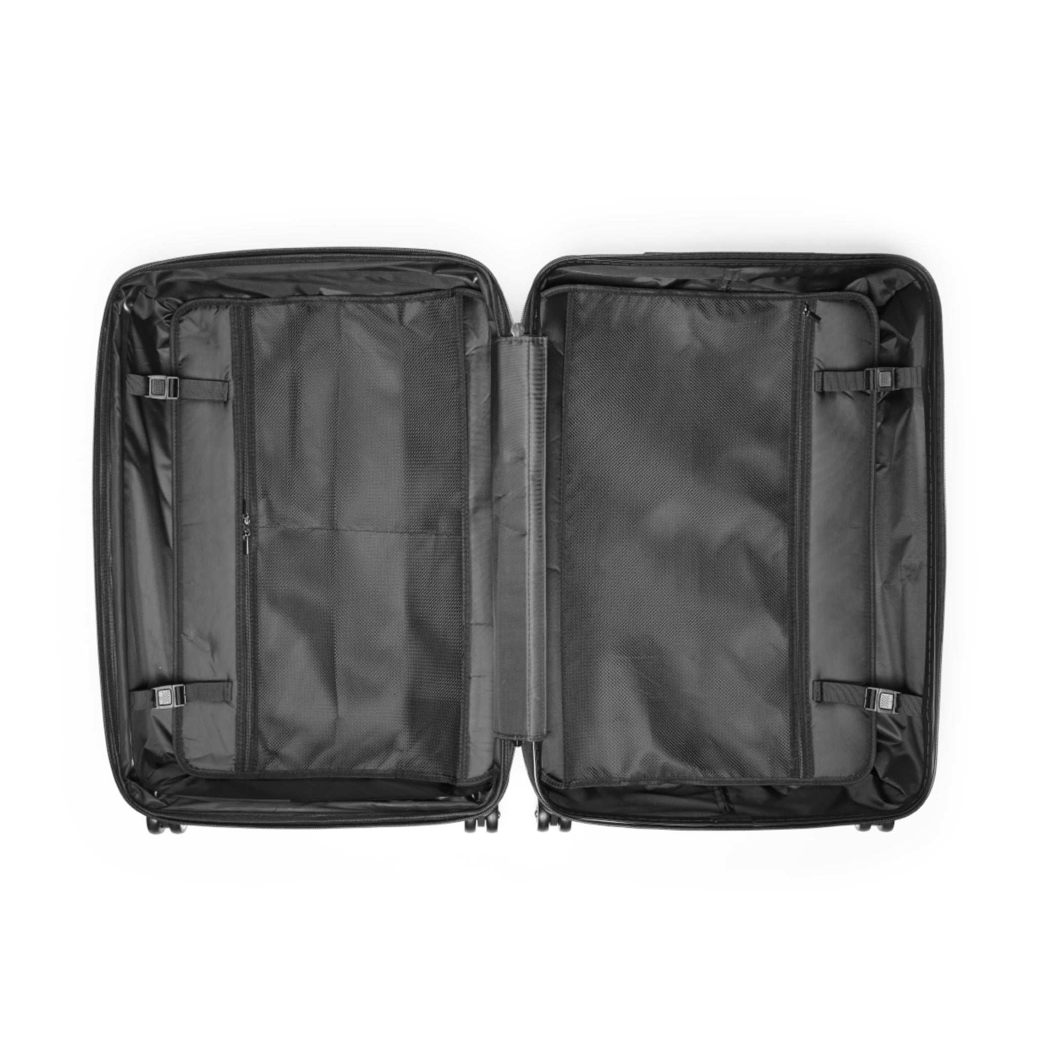 Black (S, M, L) — Carry-On Suitcase – Sleek Black Hardshell Spinner with Telescoping Handle