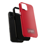 London City Tough Phone Case — Dark Red (Compatible with iPhone and Samsung only)