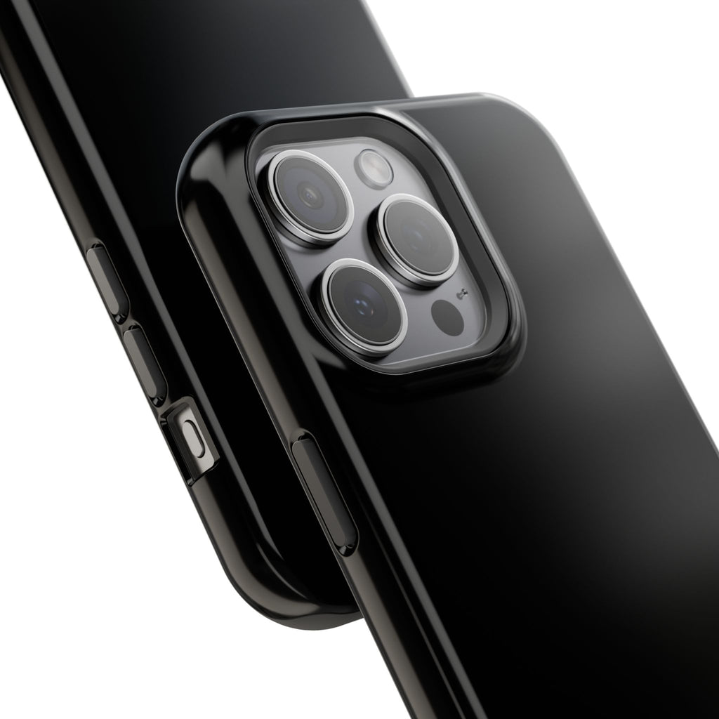 Black — Magnetic Impact-Resistant Phone Case — Slim Shockproof MagSafe-Compatible (Compatible with iPhone and Samsung only)