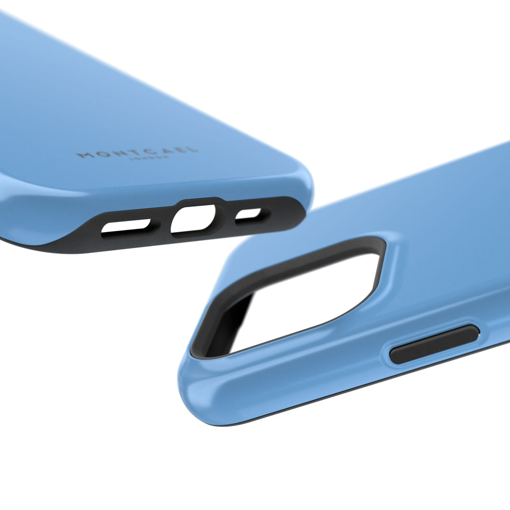 Light Blue — Magnetic Impact-Resistant Phone Case — Slim Shockproof MagSafe-Compatible (Compatible with iPhone and Samsung only)