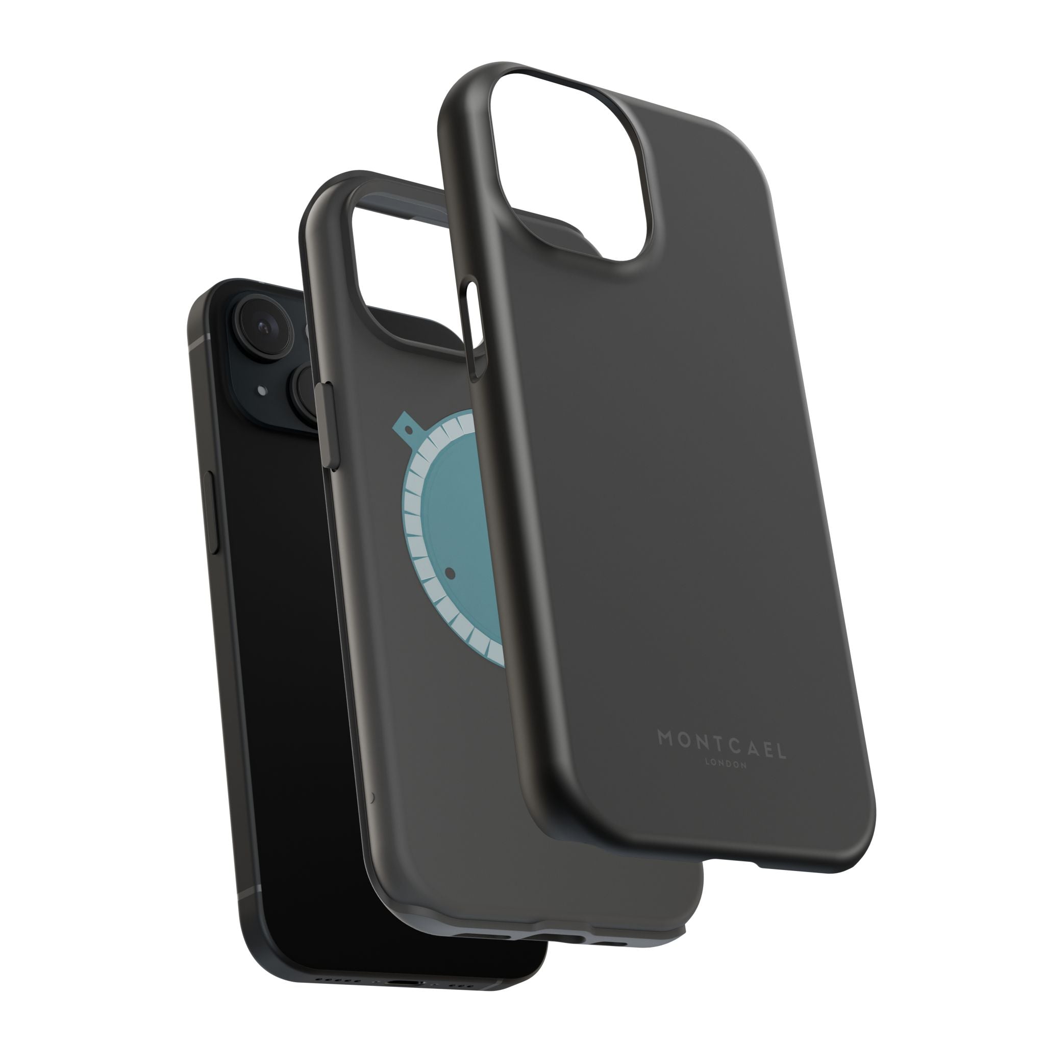Black — Magnetic Impact-Resistant Phone Case — Slim Shockproof MagSafe-Compatible (Compatible with iPhone and Samsung only)