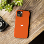 Orange — Slim Matte Protective Phone Case (Compatible with iPhone only)