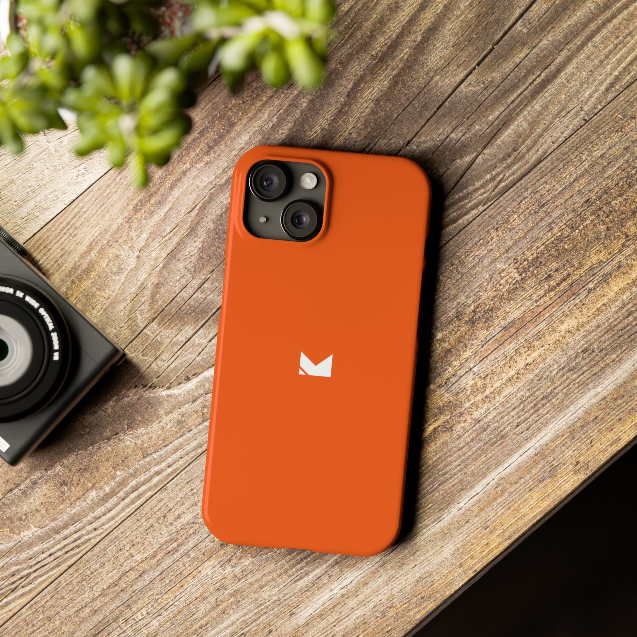 Orange — Slim Matte Protective Phone Case (Compatible with iPhone only)