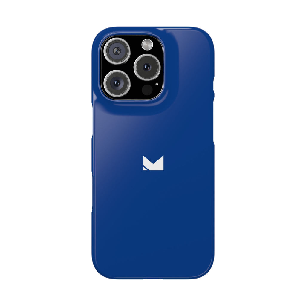 Dark Blue — Slim Matte Protective Phone Case (Compatible with iPhone only)