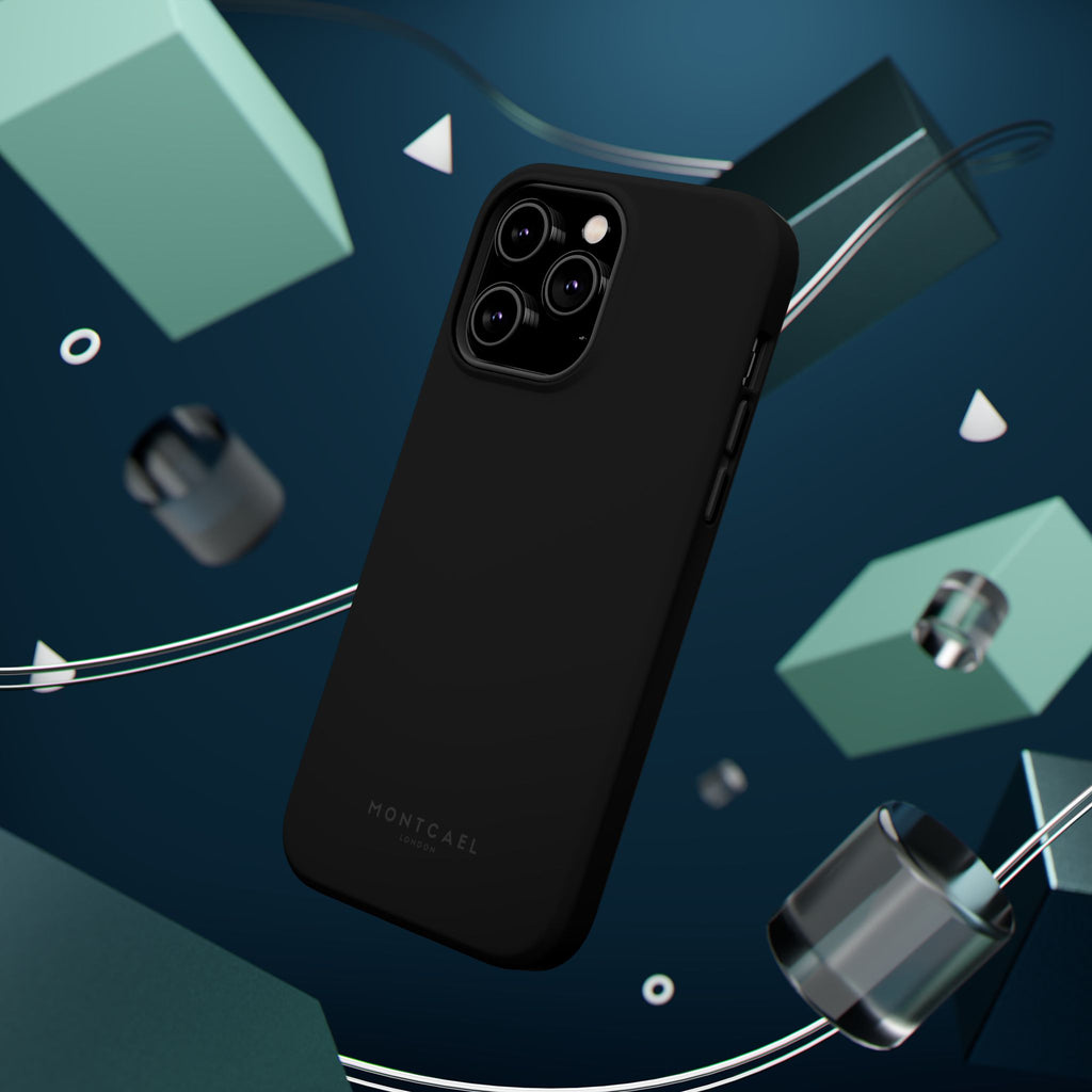 Black — Magnetic Impact-Resistant Phone Case — Slim Shockproof MagSafe-Compatible (Compatible with iPhone and Samsung only)