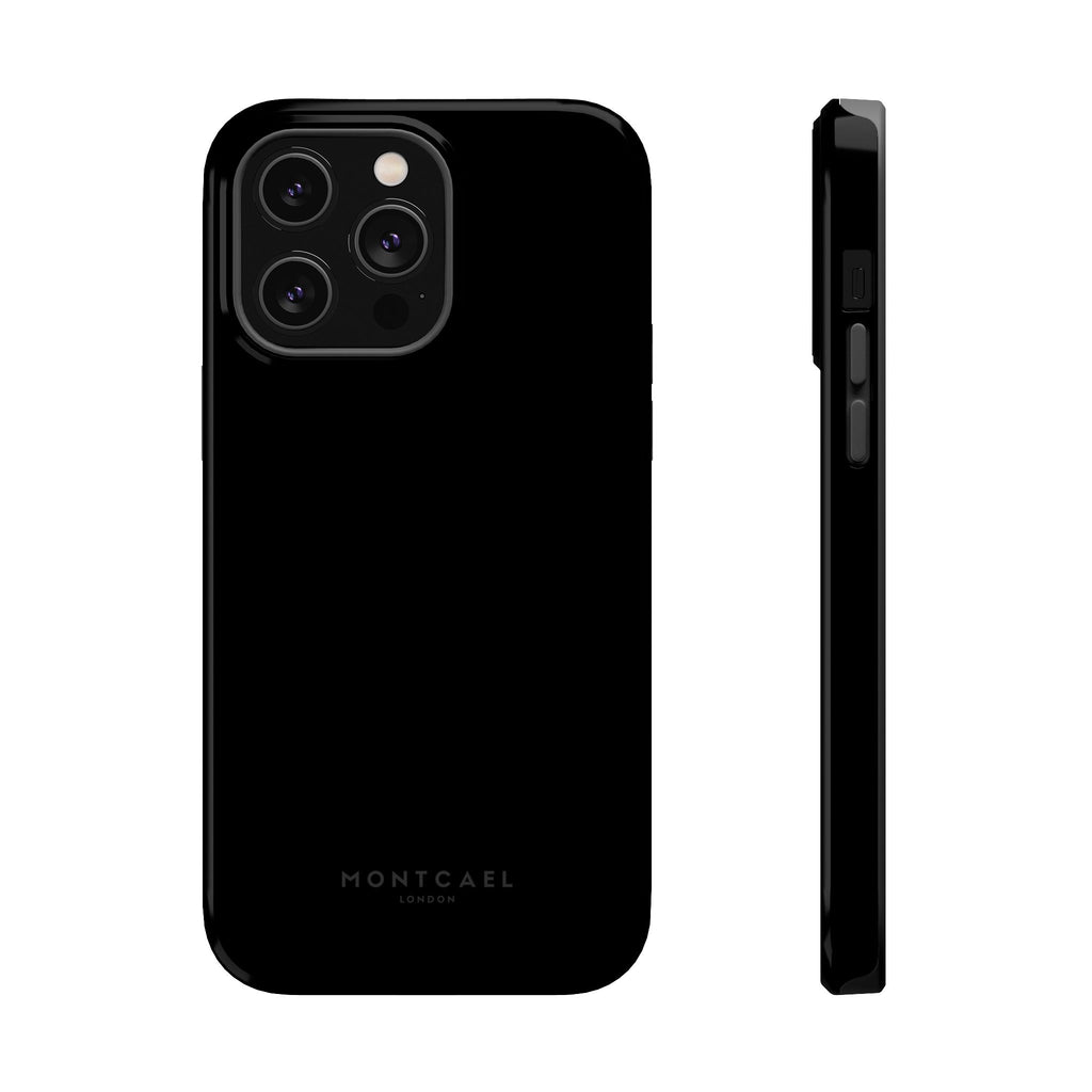 Black — Magnetic Impact-Resistant Phone Case — Slim Shockproof MagSafe-Compatible (Compatible with iPhone and Samsung only)