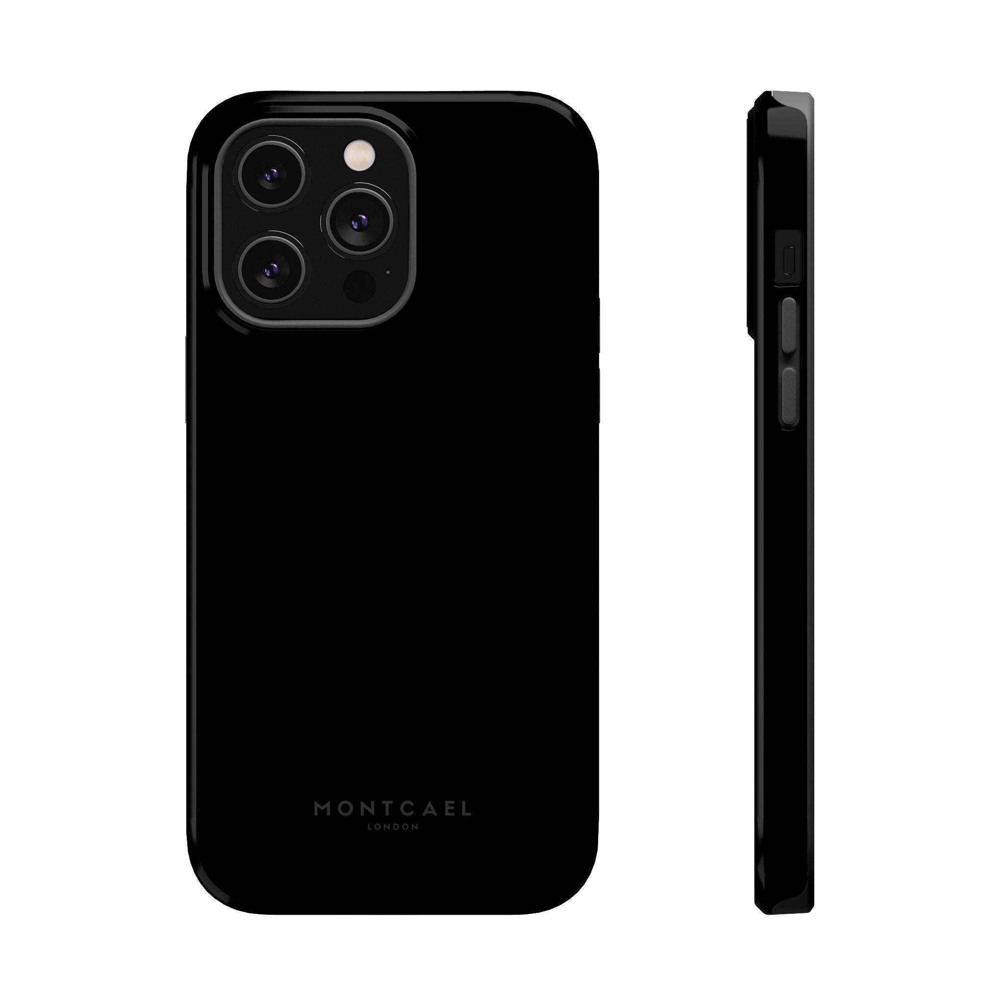 Black — Magnetic Impact-Resistant Phone Case — Slim Shockproof MagSafe-Compatible (Compatible with iPhone and Samsung only)