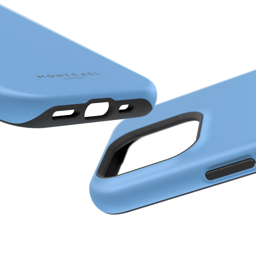 Light Blue — Magnetic Impact-Resistant Phone Case — Slim Shockproof MagSafe-Compatible (Compatible with iPhone and Samsung only)