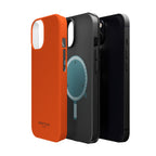 Orange — Magnetic Impact-Resistant Phone Case — Slim Shockproof MagSafe-Compatible (Compatible with iPhone and Samsung only)