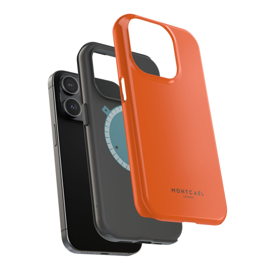 Orange — Magnetic Impact-Resistant Phone Case — Slim Shockproof MagSafe-Compatible (Compatible with iPhone and Samsung only)