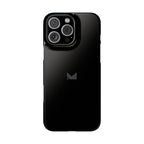 Black — Slim Matte Protective Phone Case (Compatible with iPhone only)
