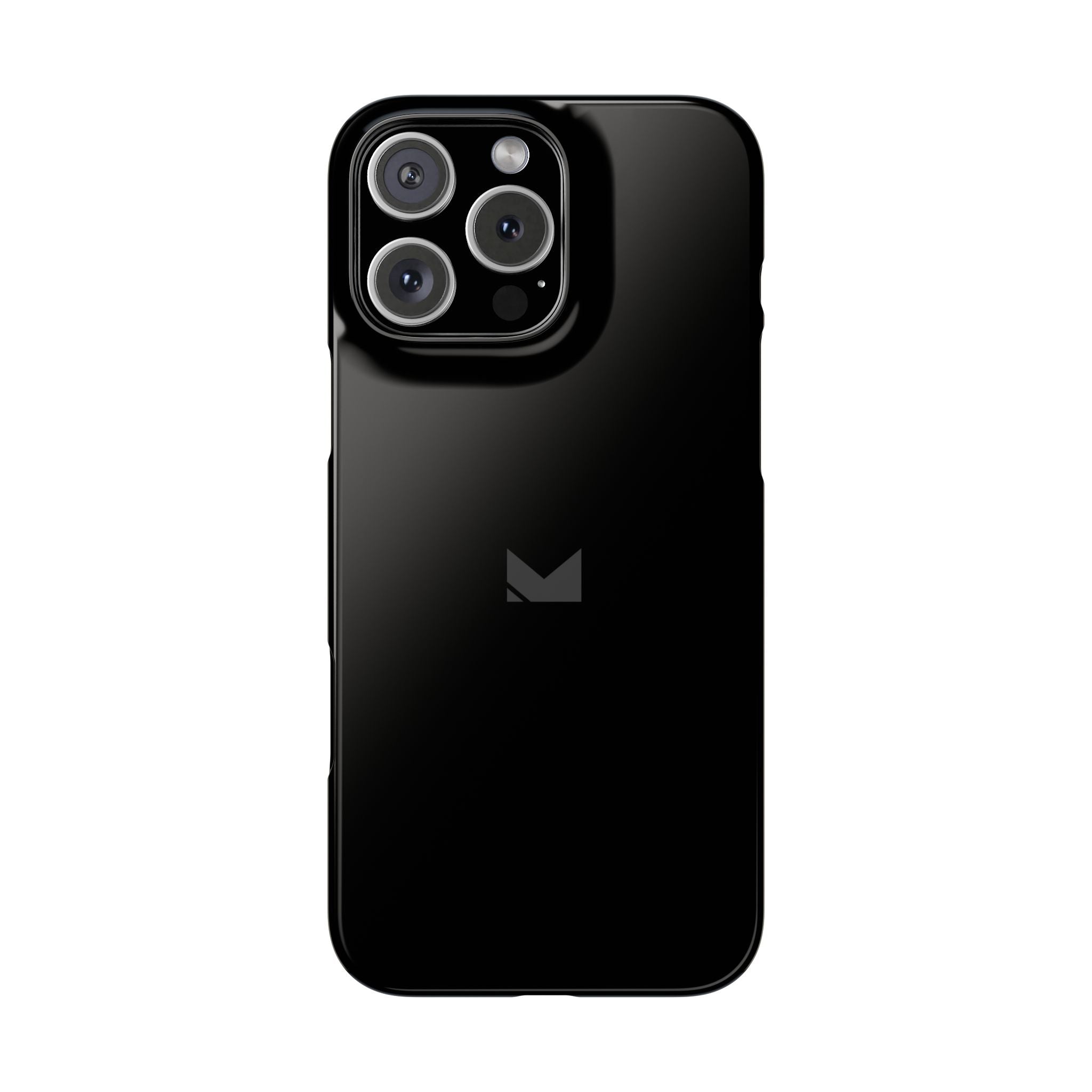Black — Slim Matte Protective Phone Case (Compatible with iPhone only)