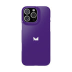 Purple — Slim Matte Protective Phone Case (Compatible with iPhone only)