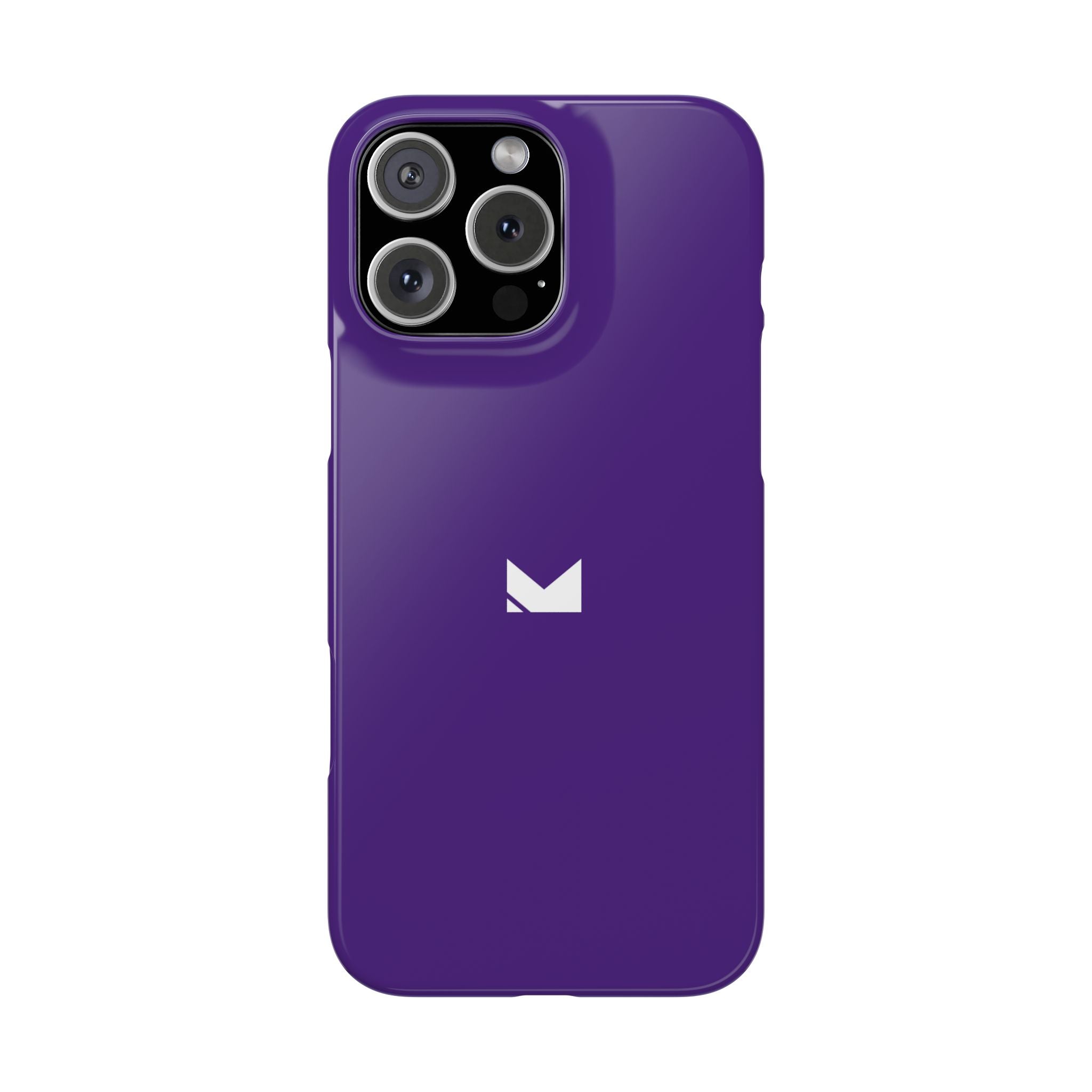 Purple — Slim Matte Protective Phone Case (Compatible with iPhone only)