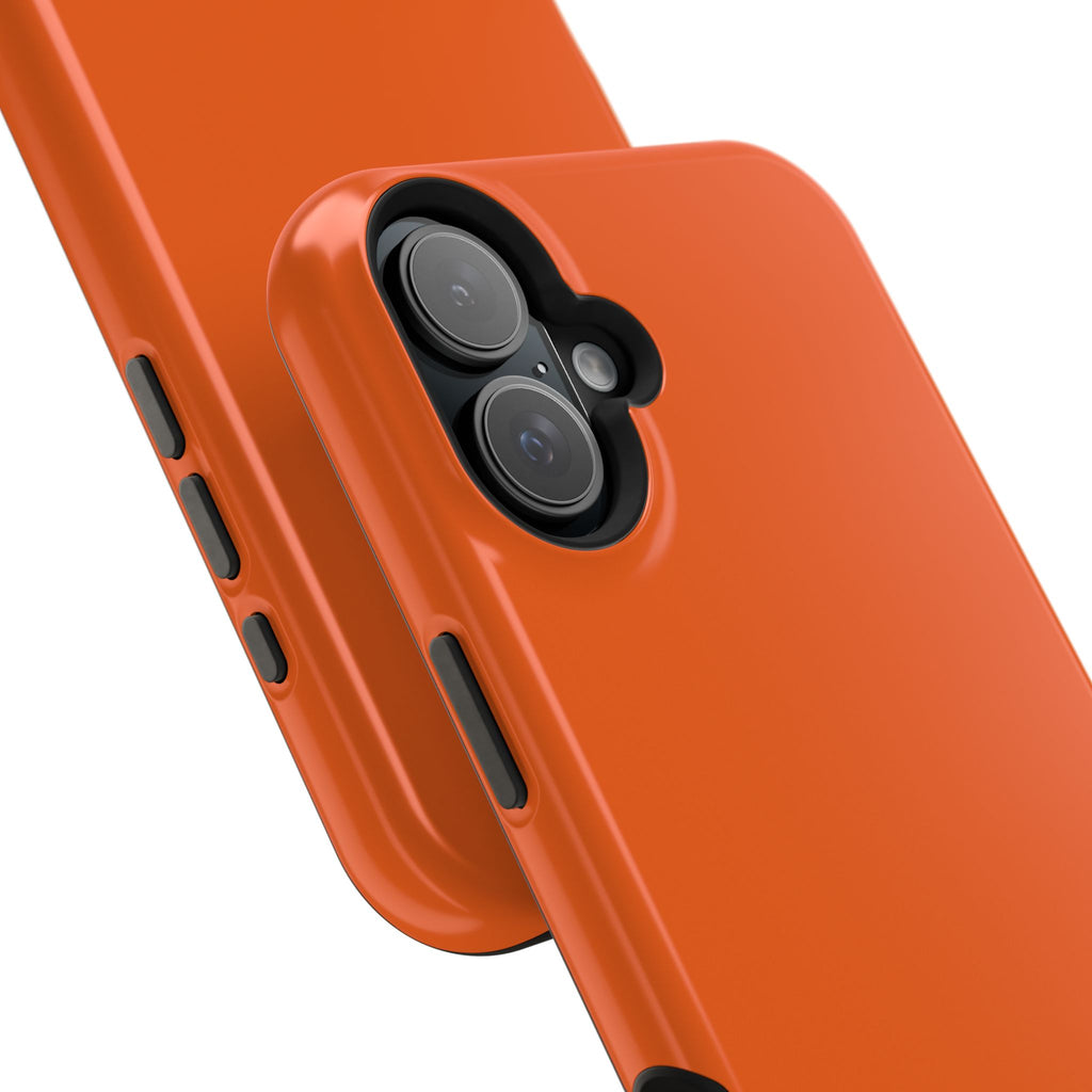 Orange — Magnetic Impact-Resistant Phone Case — Slim Shockproof MagSafe-Compatible (Compatible with iPhone and Samsung only)