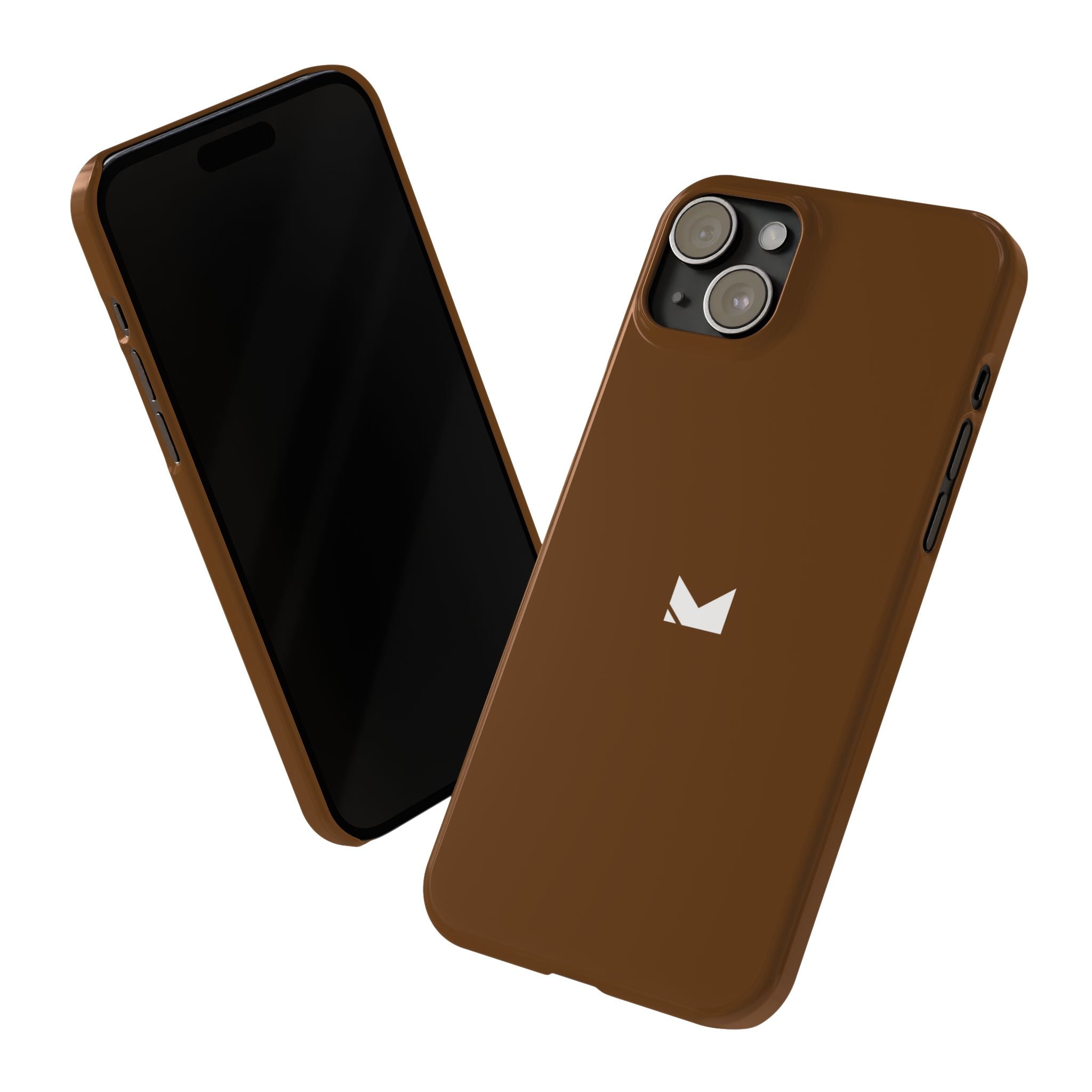 Brown — Slim Matte Protective Phone Case (Compatible with iPhone only)