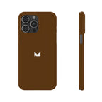 Brown — Slim Matte Protective Phone Case (Compatible with iPhone only)