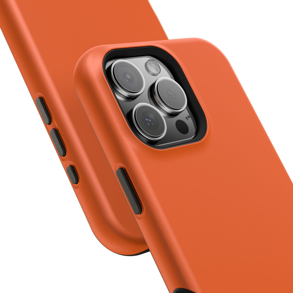 Orange — Magnetic Impact-Resistant Phone Case — Slim Shockproof MagSafe-Compatible (Compatible with iPhone and Samsung only)