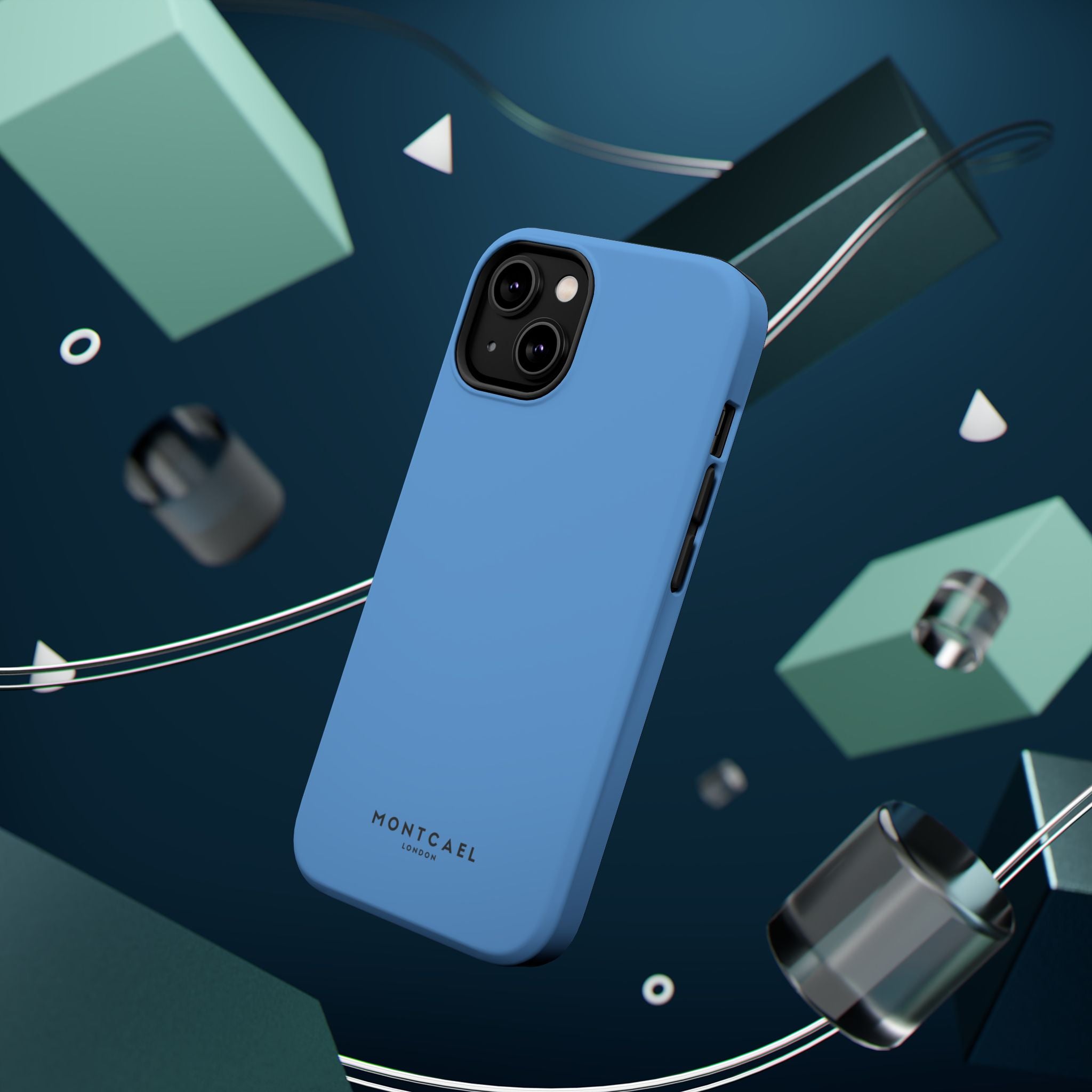 Light Blue — Magnetic Impact-Resistant Phone Case — Slim Shockproof MagSafe-Compatible (Compatible with iPhone and Samsung only)