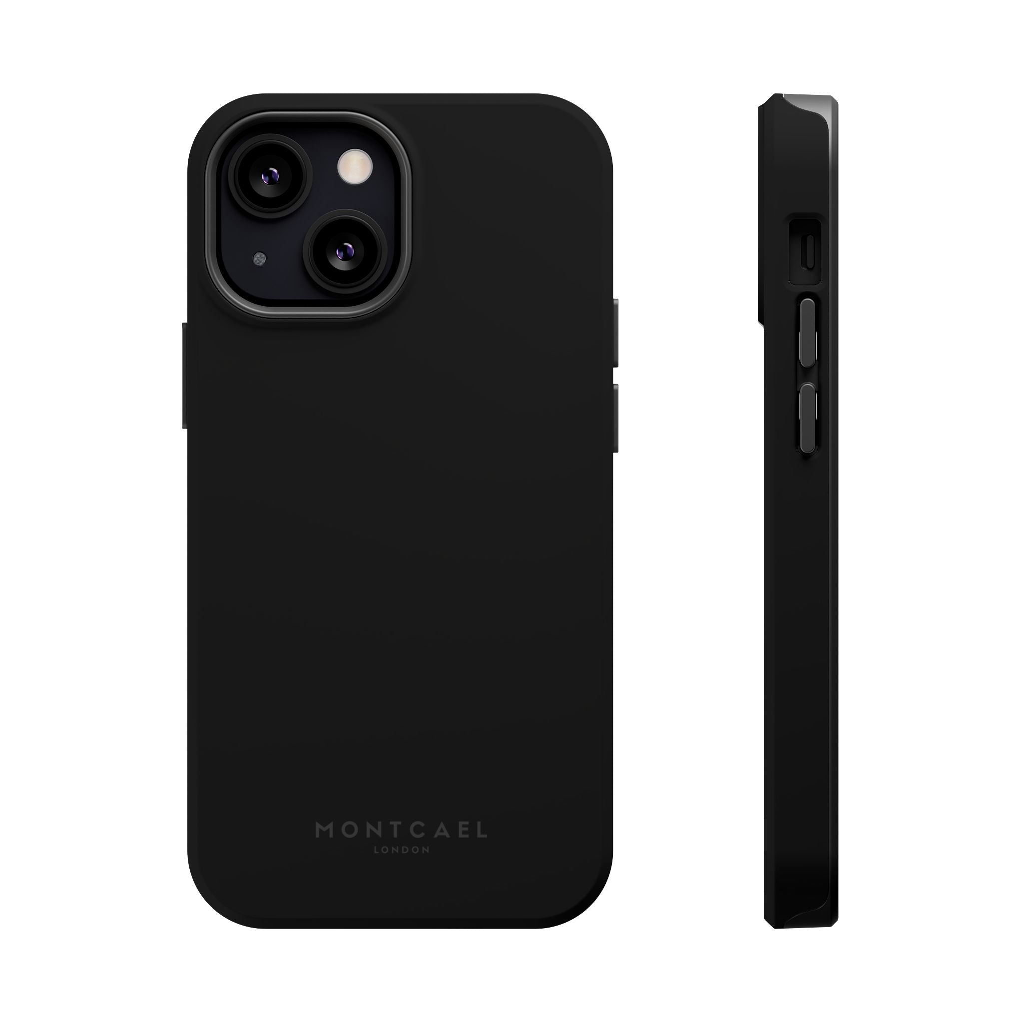 Black — Magnetic Impact-Resistant Phone Case — Slim Shockproof MagSafe-Compatible (Compatible with iPhone and Samsung only)