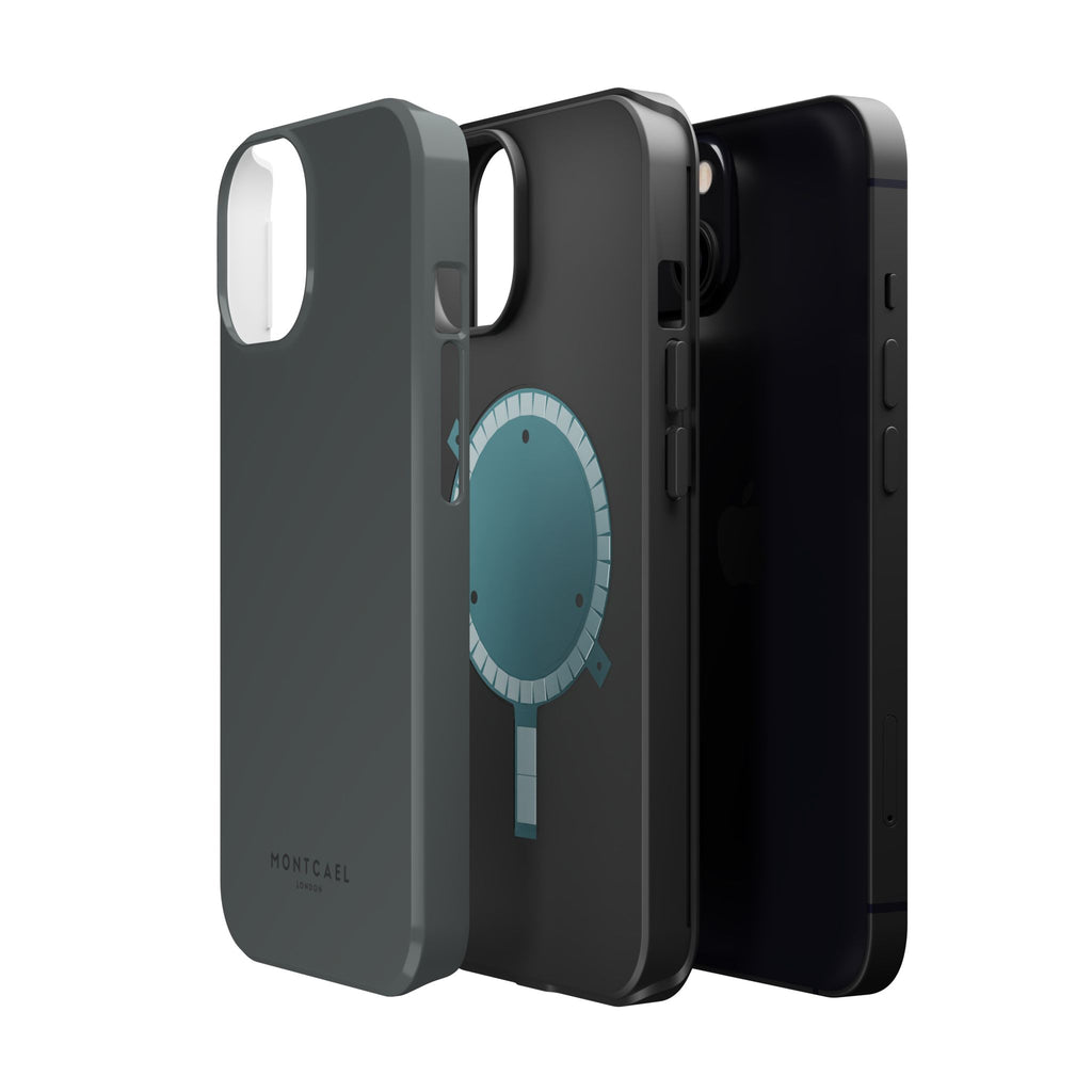 Dark Grey — Magnetic Impact-Resistant Phone Case — Slim Shockproof MagSafe-Compatible (Compatible with iPhone and Samsung only)