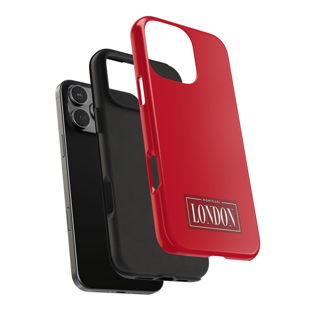 London City Tough Phone Case — Dark Red (Compatible with iPhone and Samsung only)