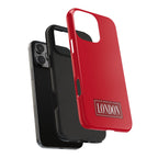London City Tough Phone Case — Dark Red (Compatible with iPhone and Samsung only)