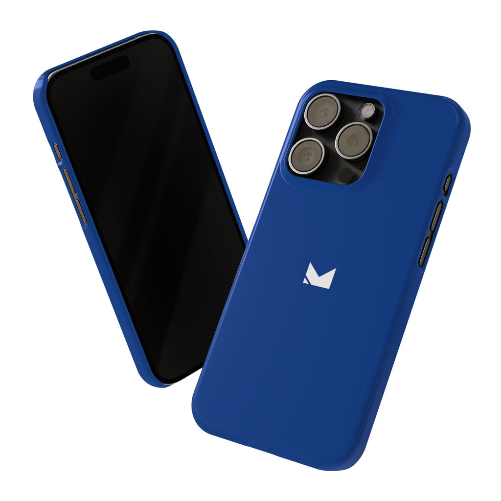 Dark Blue — Slim Matte Protective Phone Case (Compatible with iPhone only)