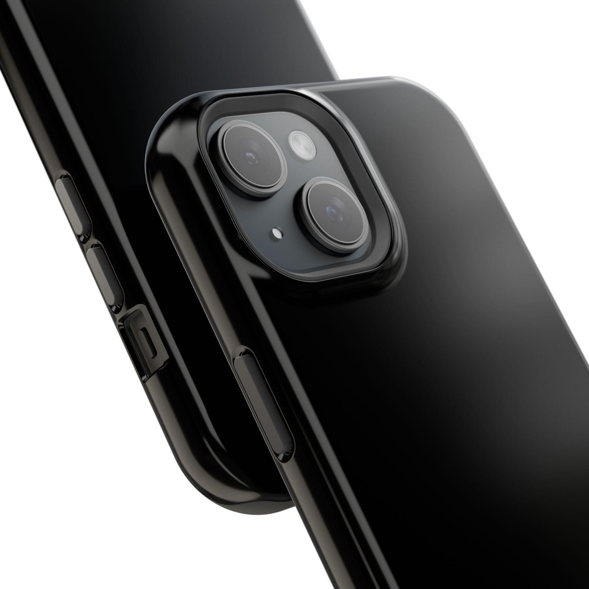 Black — Magnetic Impact-Resistant Phone Case — Slim Shockproof MagSafe-Compatible (Compatible with iPhone and Samsung only)