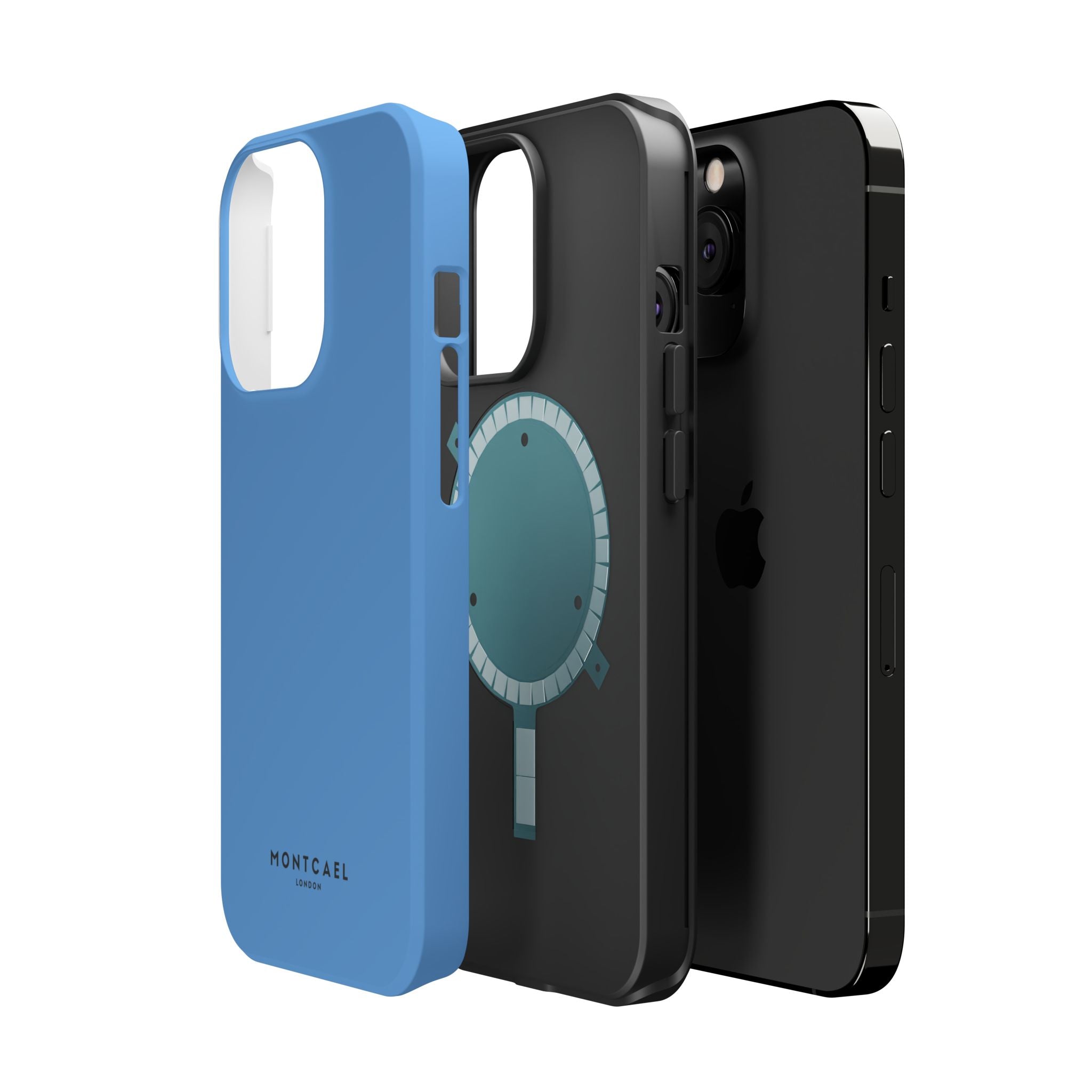 Light Blue — Magnetic Impact-Resistant Phone Case — Slim Shockproof MagSafe-Compatible (Compatible with iPhone and Samsung only)