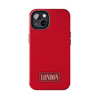 London City Tough Phone Case — Dark Red (Compatible with iPhone and Samsung only)