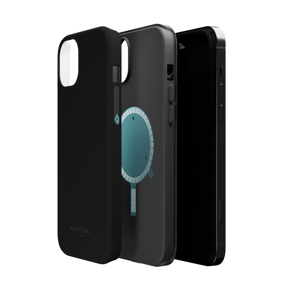 Black — Magnetic Impact-Resistant Phone Case — Slim Shockproof MagSafe-Compatible (Compatible with iPhone and Samsung only)