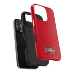 London City Tough Phone Case — Dark Red (Compatible with iPhone and Samsung only)