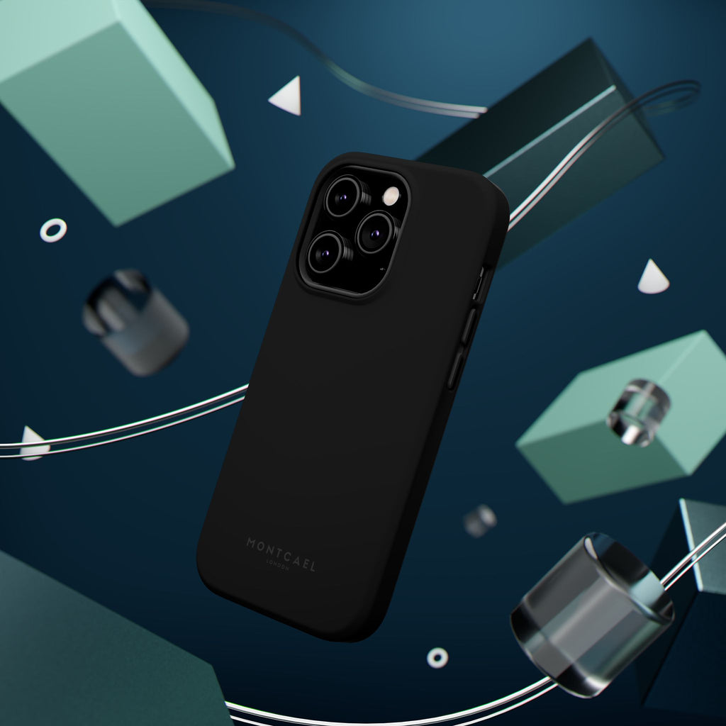 Black — Magnetic Impact-Resistant Phone Case — Slim Shockproof MagSafe-Compatible (Compatible with iPhone and Samsung only)