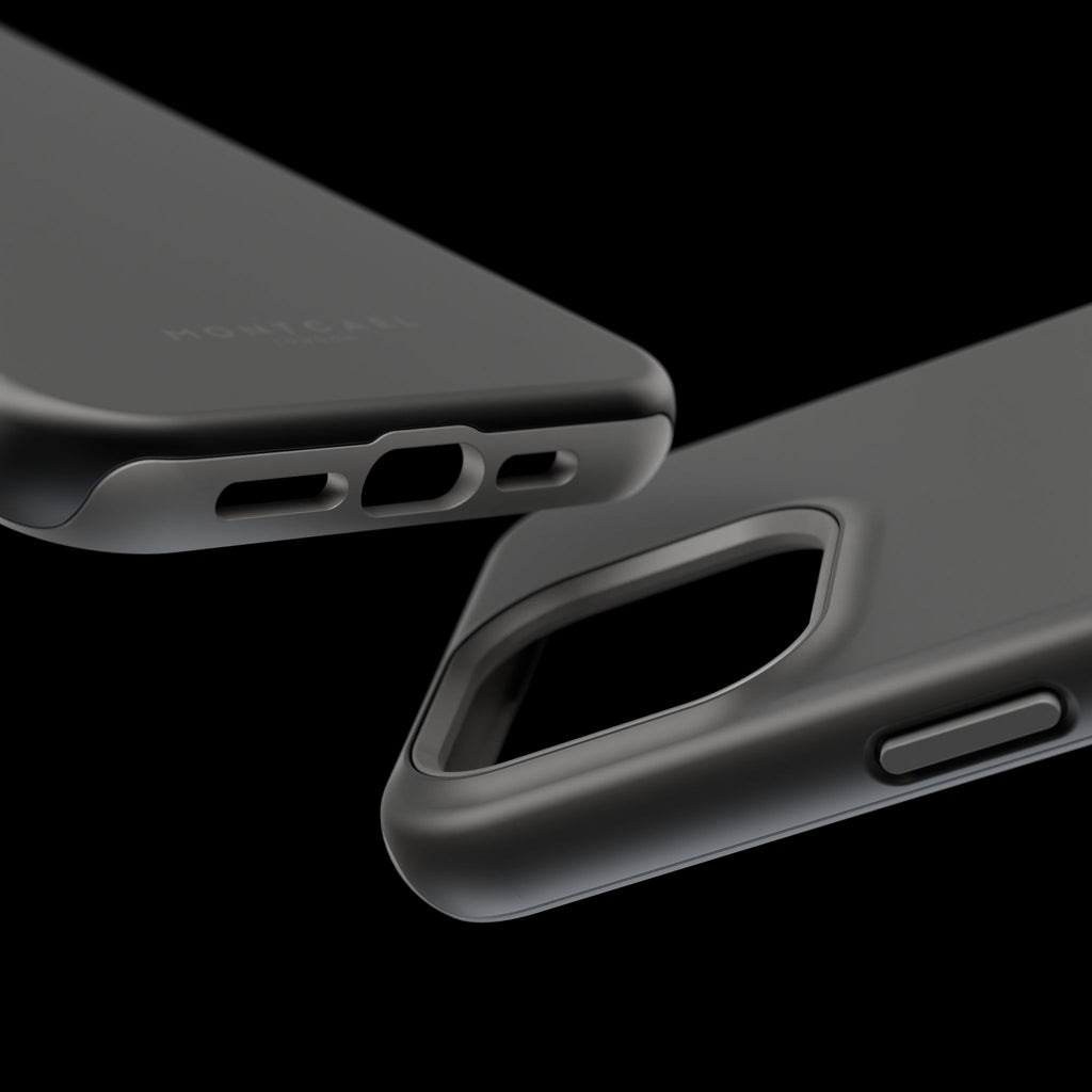 Black — Magnetic Impact-Resistant Phone Case — Slim Shockproof MagSafe-Compatible (Compatible with iPhone and Samsung only)