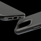 Black — Magnetic Impact-Resistant Phone Case — Slim Shockproof MagSafe-Compatible (Compatible with iPhone and Samsung only)