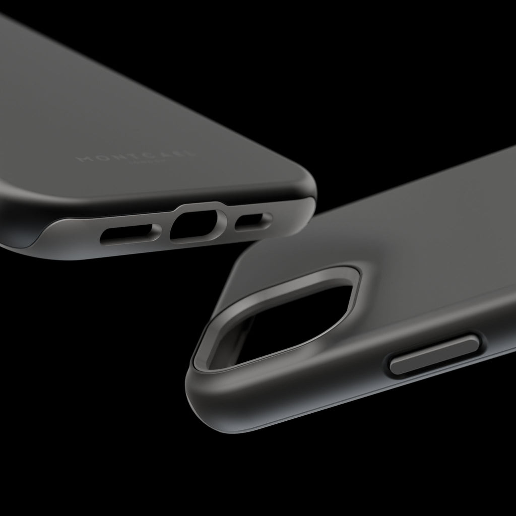Black — Magnetic Impact-Resistant Phone Case — Slim Shockproof MagSafe-Compatible (Compatible with iPhone and Samsung only)