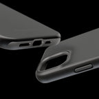 Black — Magnetic Impact-Resistant Phone Case — Slim Shockproof MagSafe-Compatible (Compatible with iPhone and Samsung only)