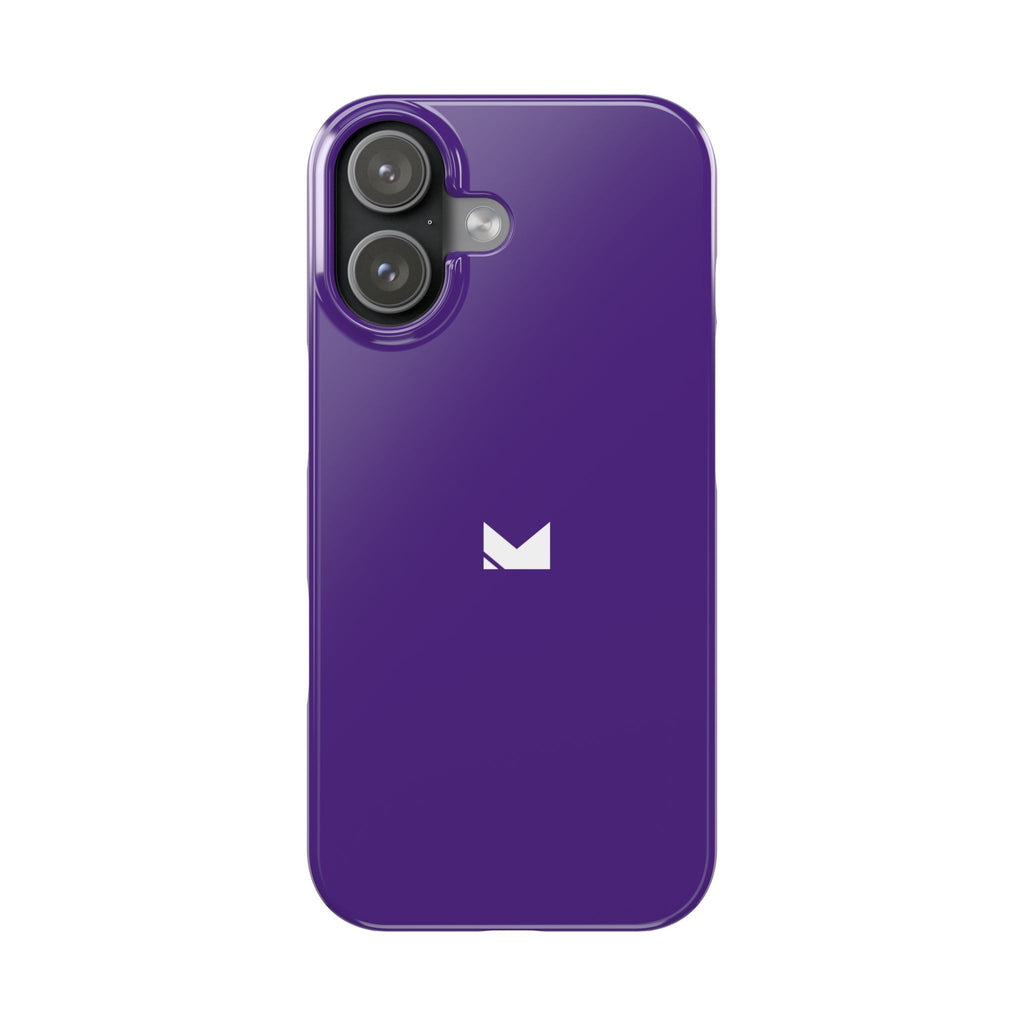 Purple — Slim Matte Protective Phone Case (Compatible with iPhone only)
