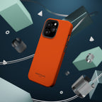 Orange — Magnetic Impact-Resistant Phone Case — Slim Shockproof MagSafe-Compatible (Compatible with iPhone and Samsung only)