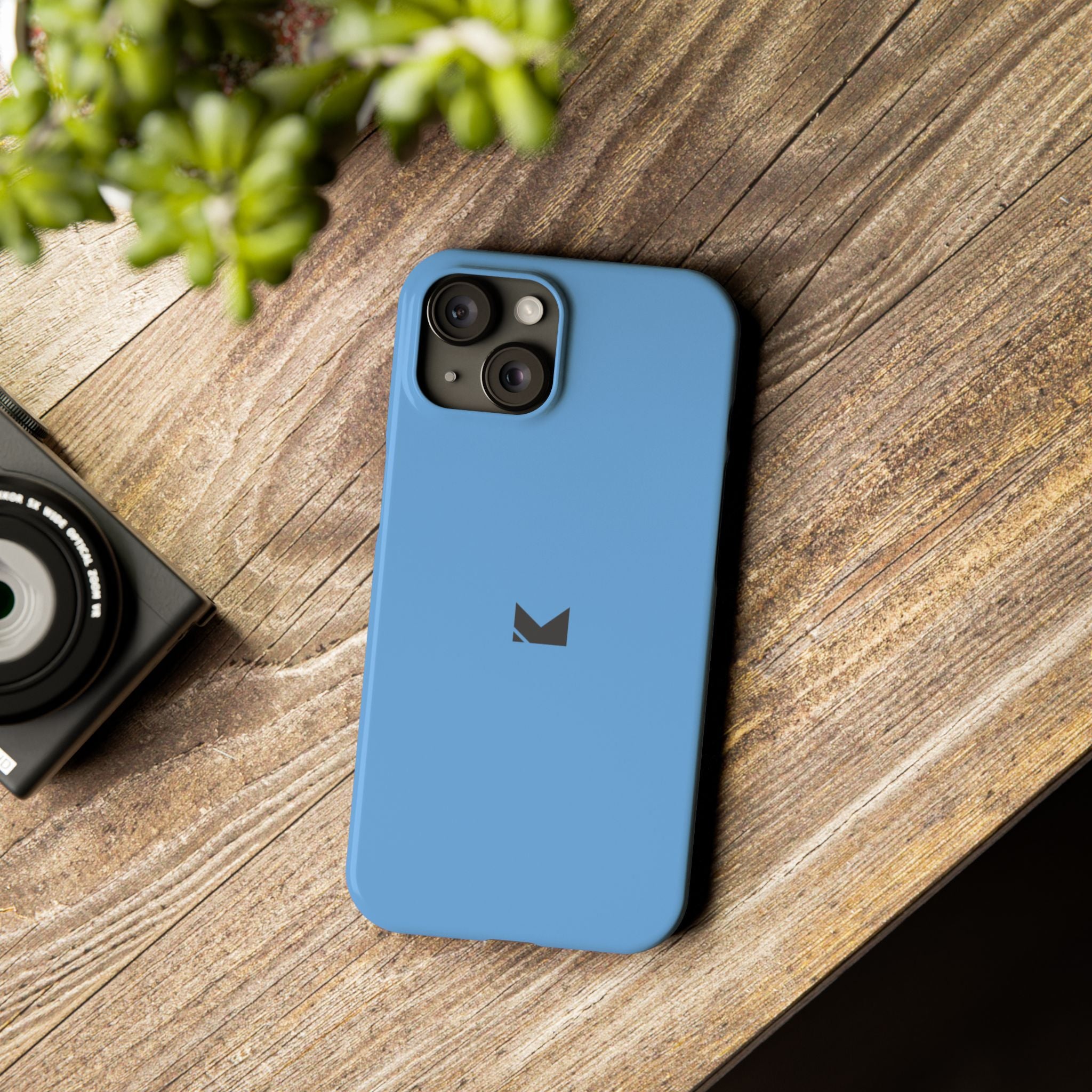 Light Blue — Slim Matte Protective Phone Case (Compatible with iPhone only)