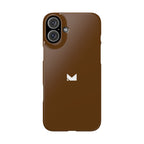 Brown — Slim Matte Protective Phone Case (Compatible with iPhone only)