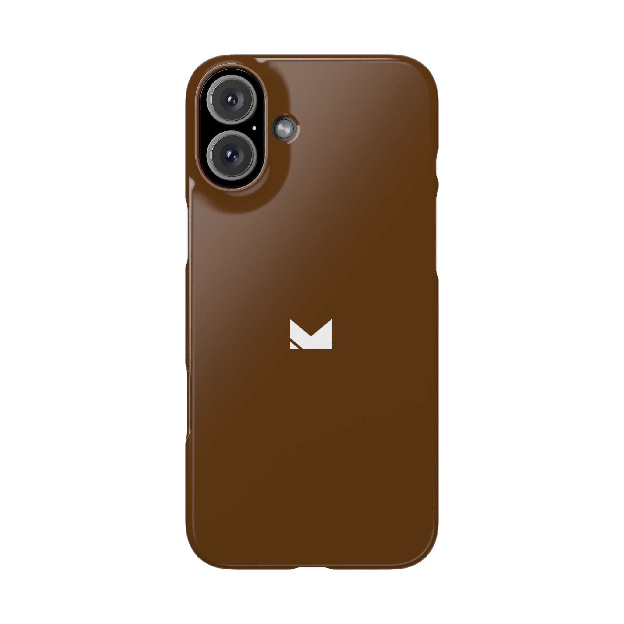 Brown — Slim Matte Protective Phone Case (Compatible with iPhone only)