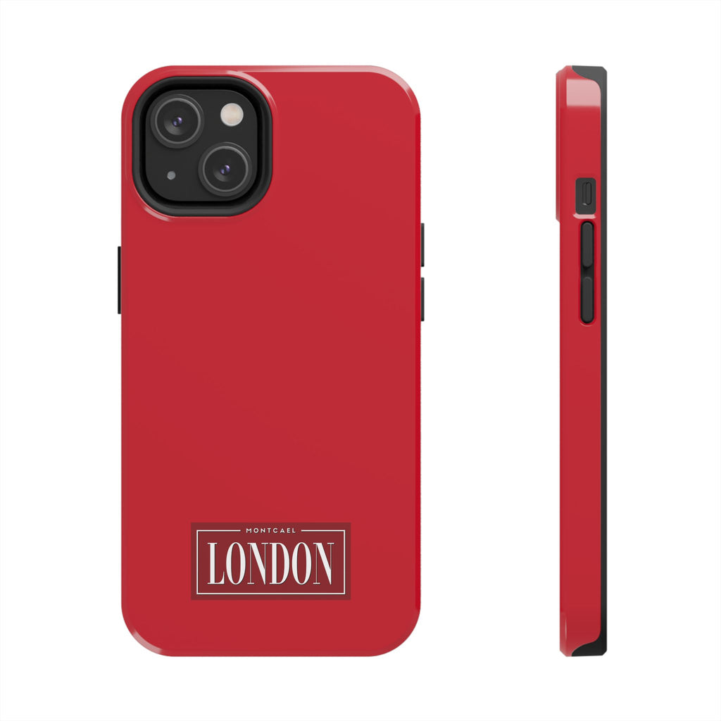 London City Tough Phone Case — Dark Red (Compatible with iPhone and Samsung only)