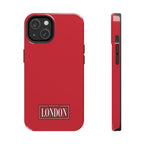 London City Tough Phone Case — Dark Red (Compatible with iPhone and Samsung only)