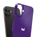 Purple — Slim Matte Protective Phone Case (Compatible with iPhone only)